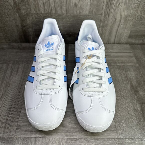 Adidas Gazelle Originals Men's size 10 White Blue Casual Shoes IG6210 - Picture 4 of 8